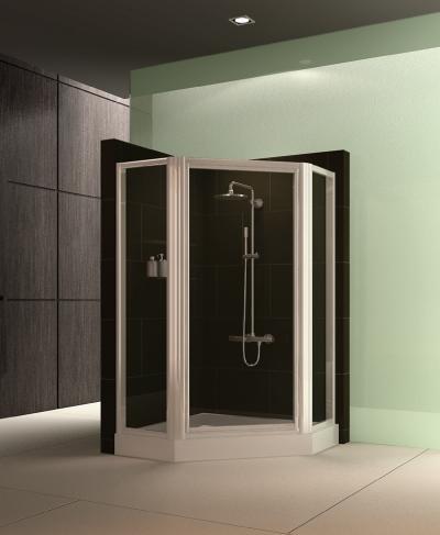 Frame Pivot Door & Fixed Panel(s) / 4 mm TIS-certified Tempered Glass / Made-to-measure available